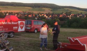 Ballonlandung in Reher